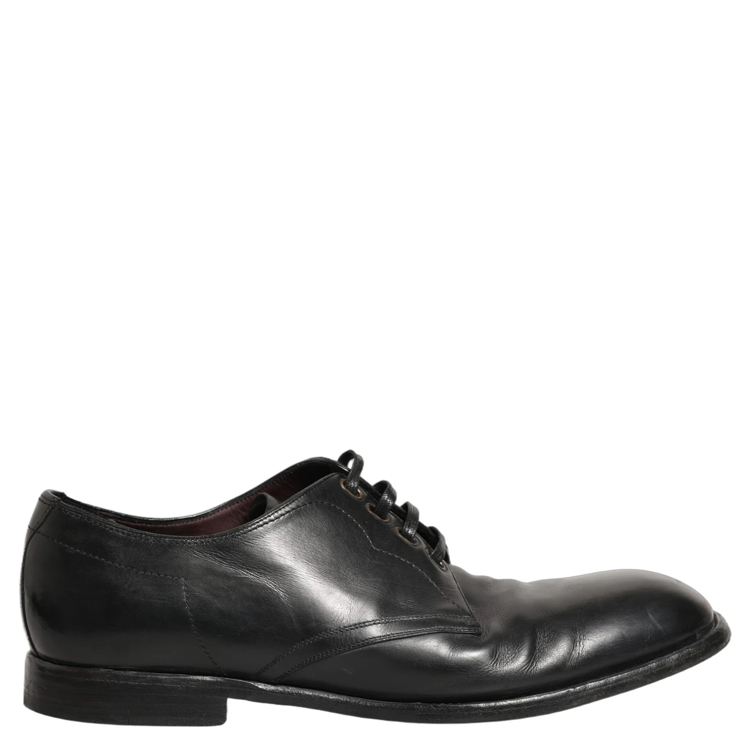 Black Leather Derby Dress Men Formal Shoes