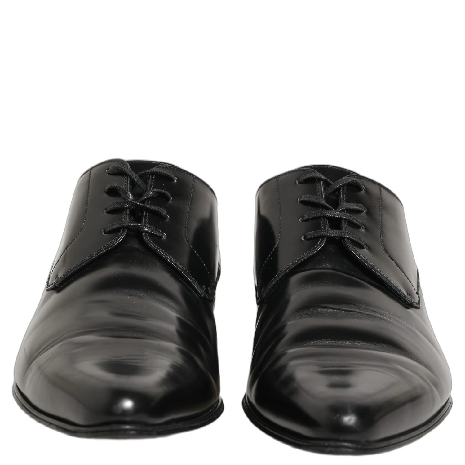 Black Leather Derby Dress Men Formal Shoes