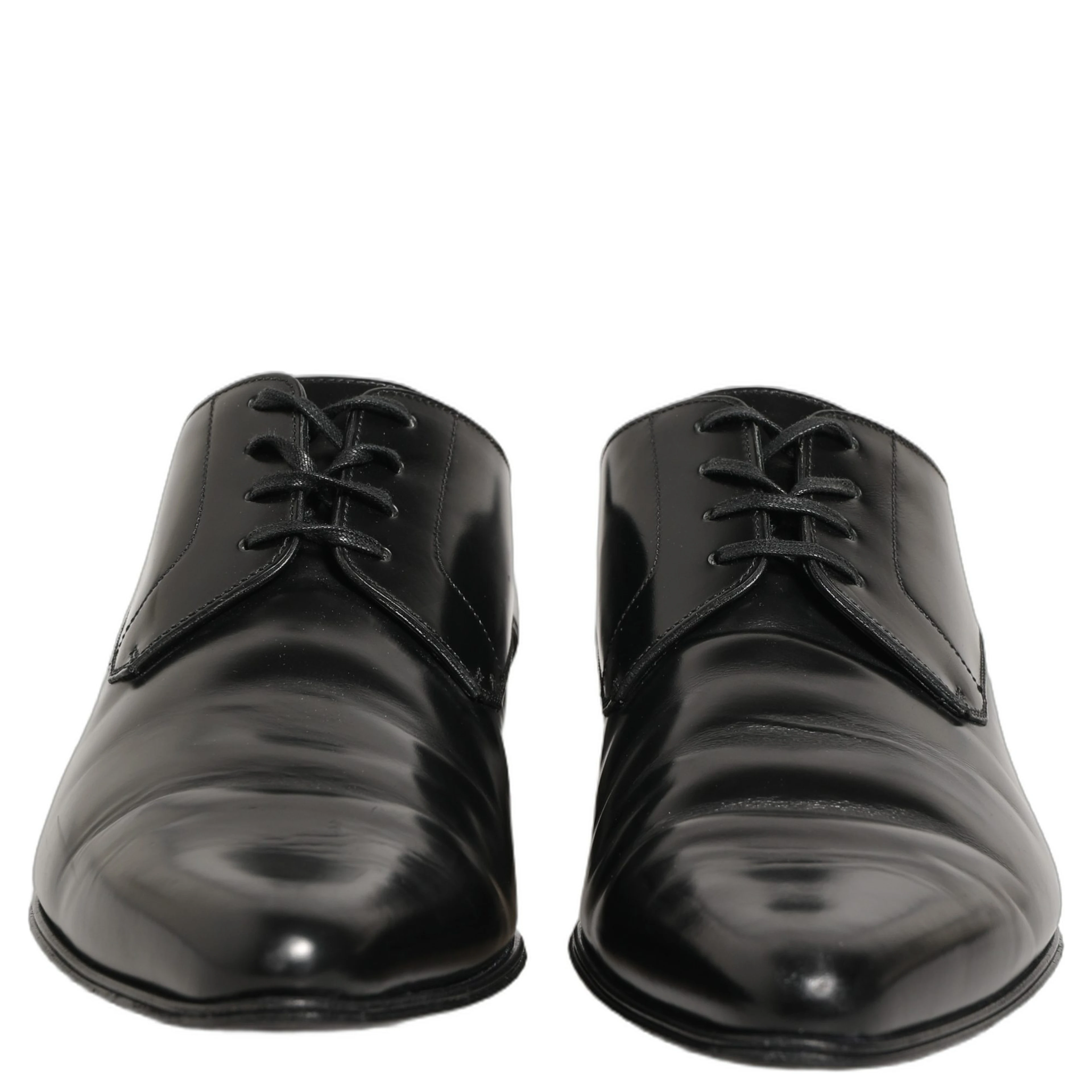 Black Leather Derby Dress Men Formal Shoes