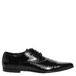 Black Leather Derby Dress Men Formal Shoes