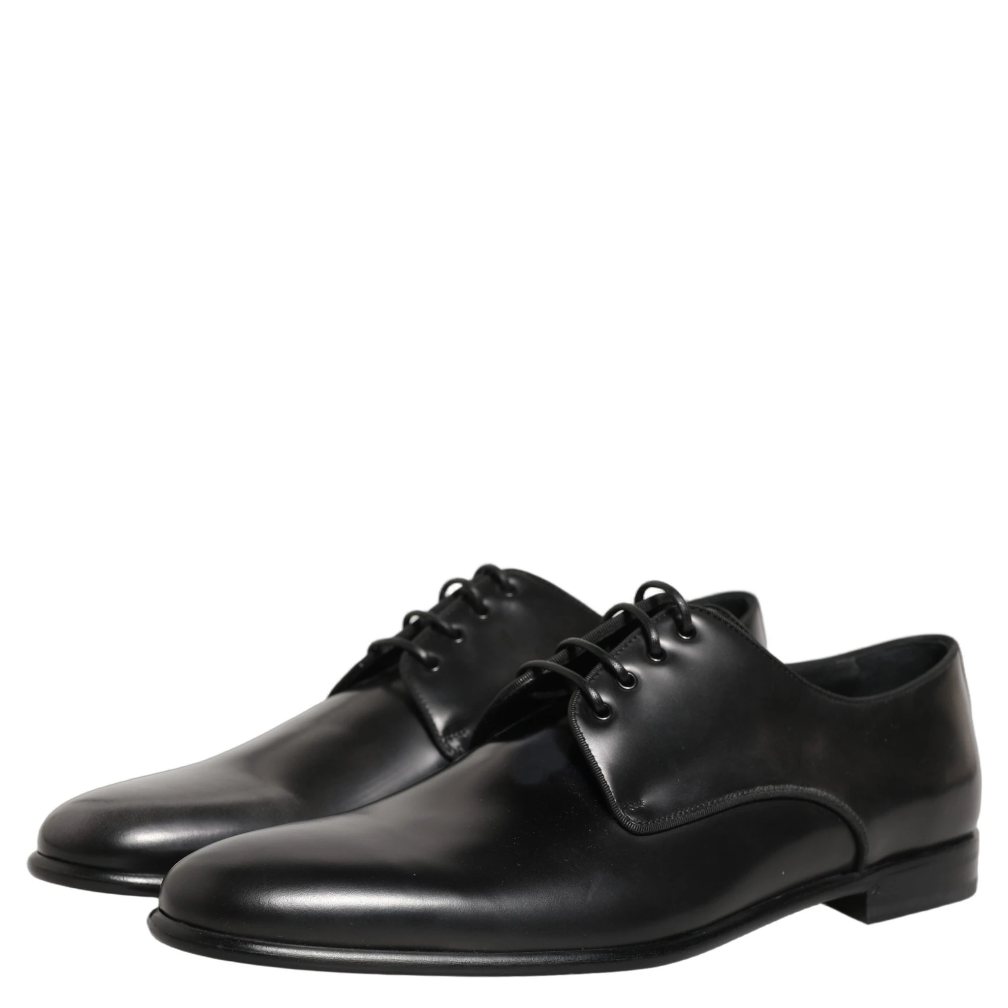 Black Leather Men Derby Dress Formal Shoes