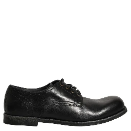 Black Leather Men Derby Dress Formal Shoes