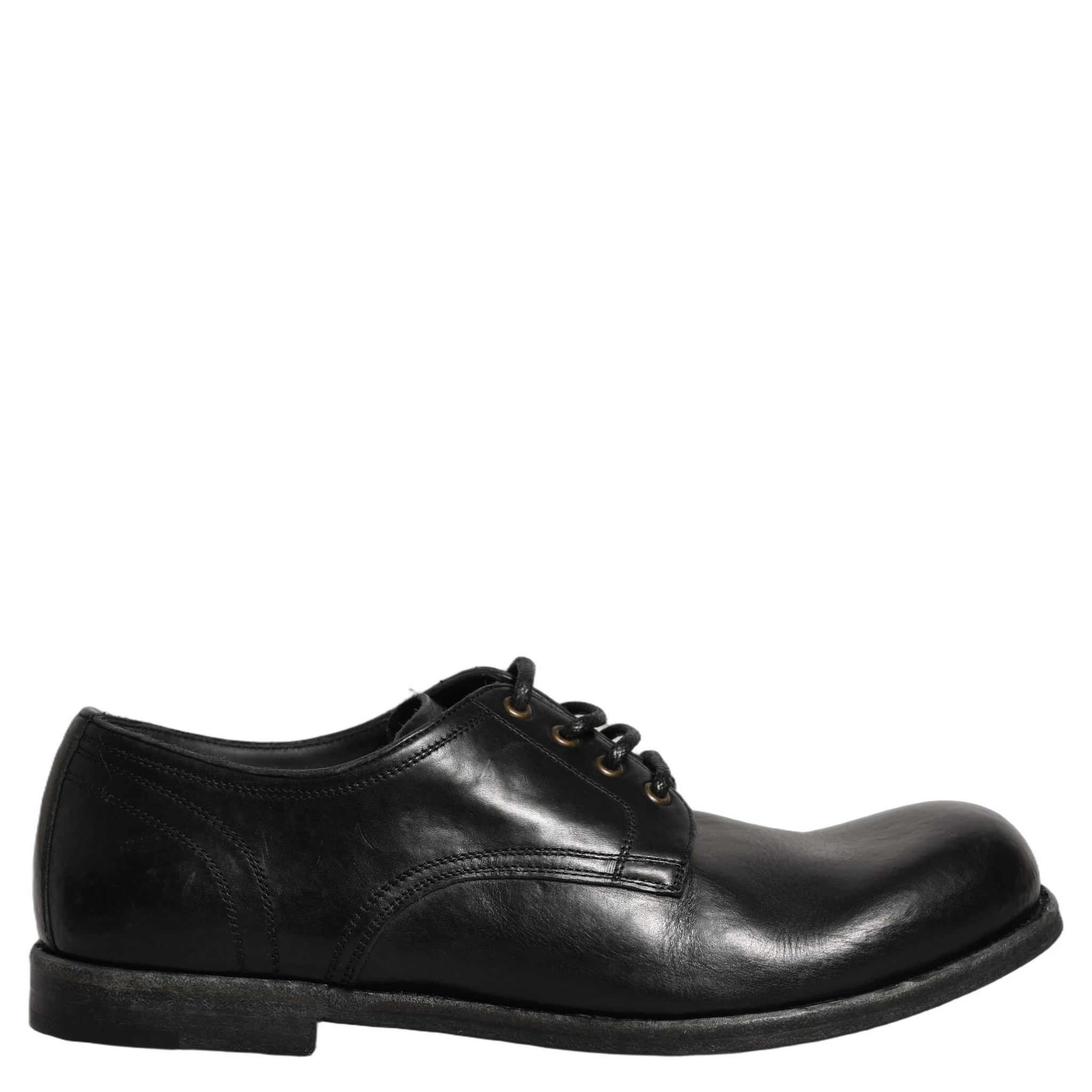 Black Leather Men Derby Dress Formal Shoes