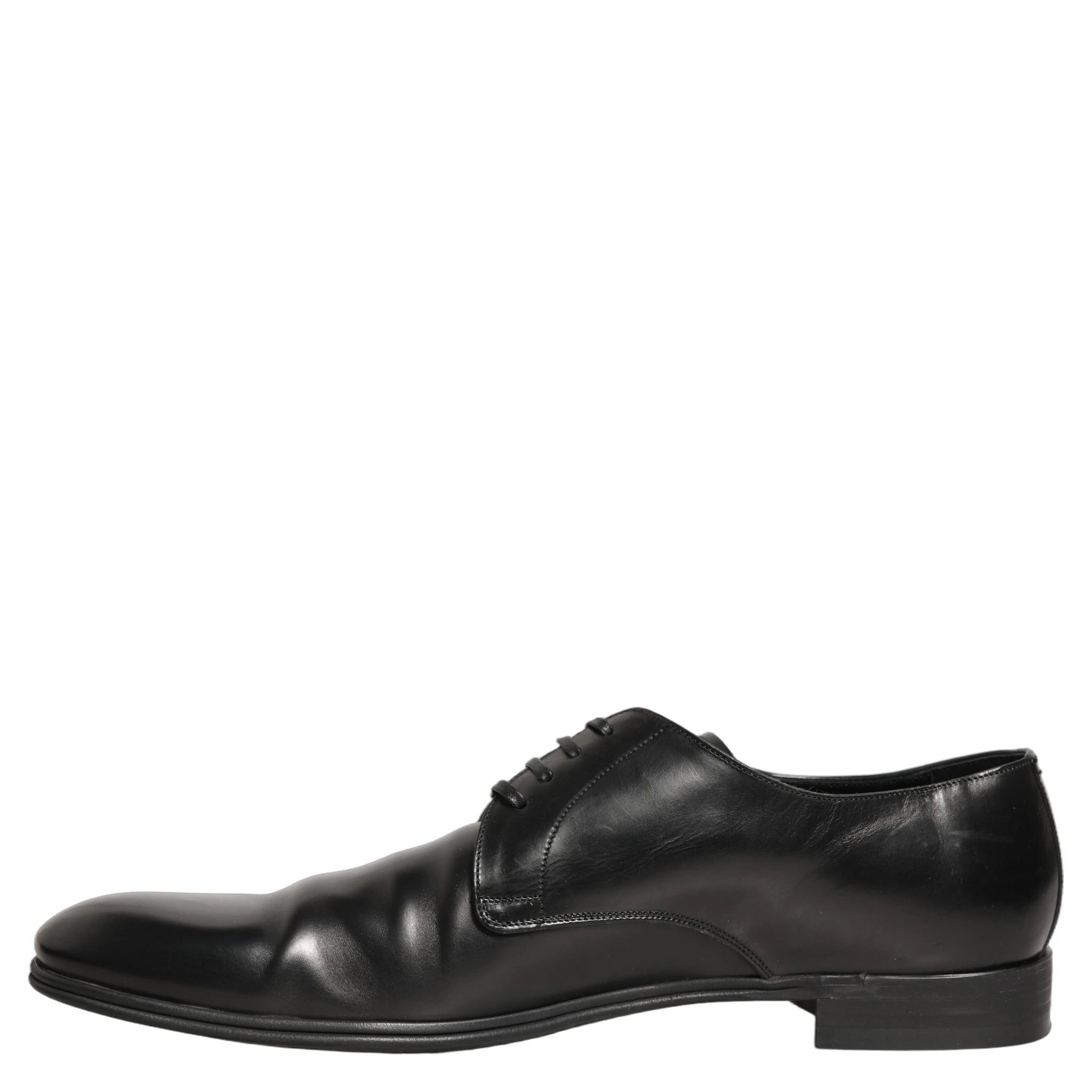 Black Leather Men Derby Dress Formal Shoes