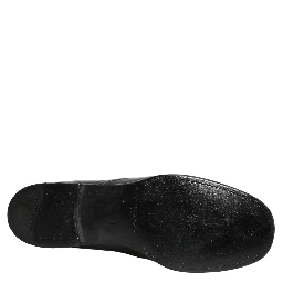 Black Leather Derby Dress Men Formal Shoes