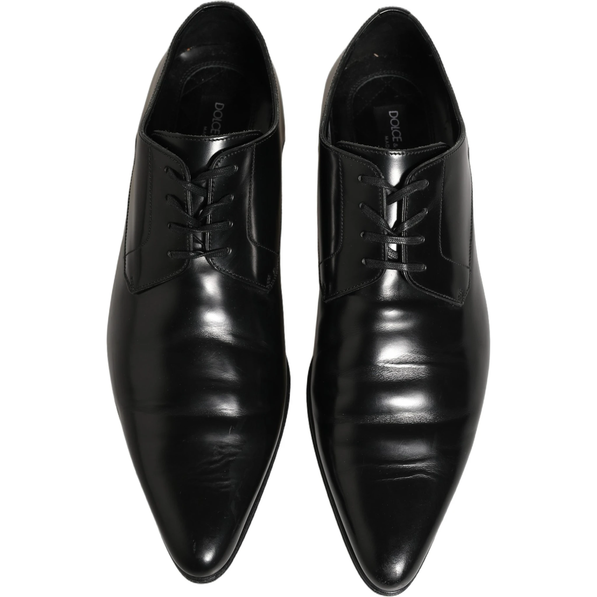 Black Leather Derby Dress Men Formal Shoes