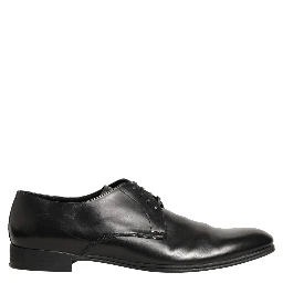Black Leather Men Derby Dress Formal Shoes