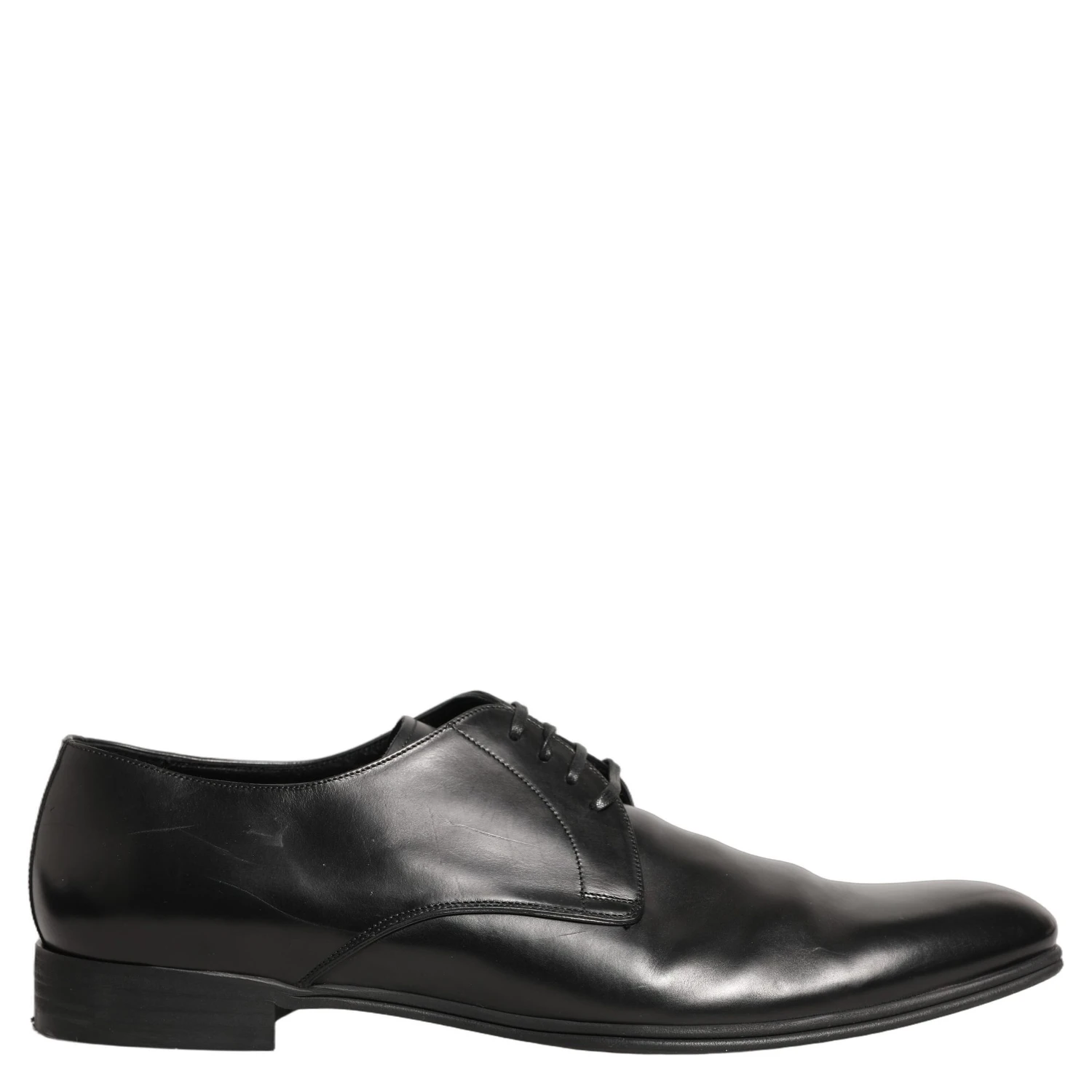 Black Leather Men Derby Dress Formal Shoes