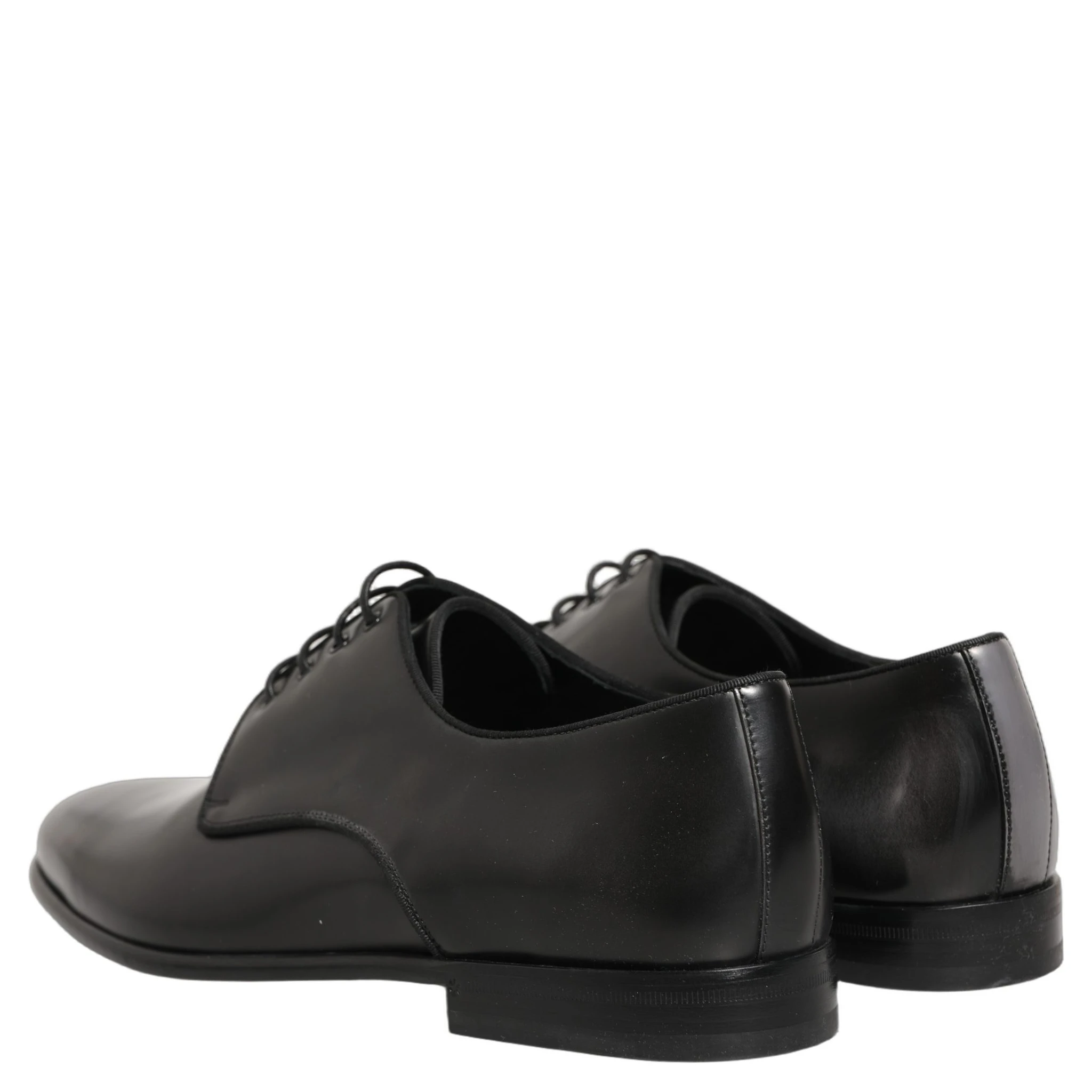 Black Leather Men Derby Dress Formal Shoes