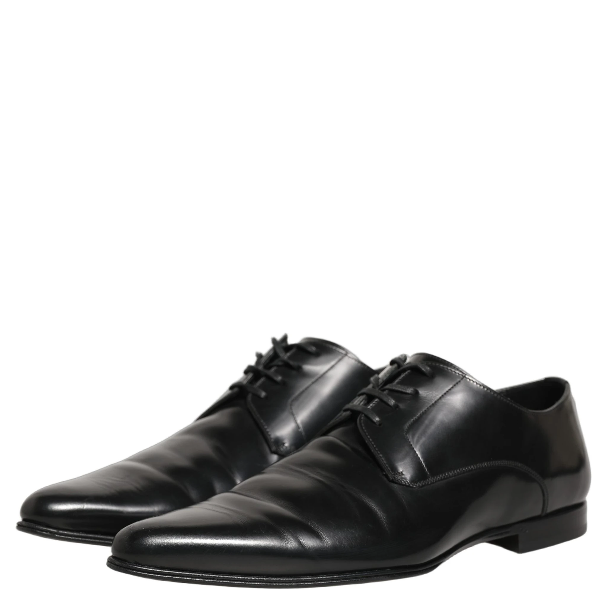 Black Leather Derby Dress Men Formal Shoes