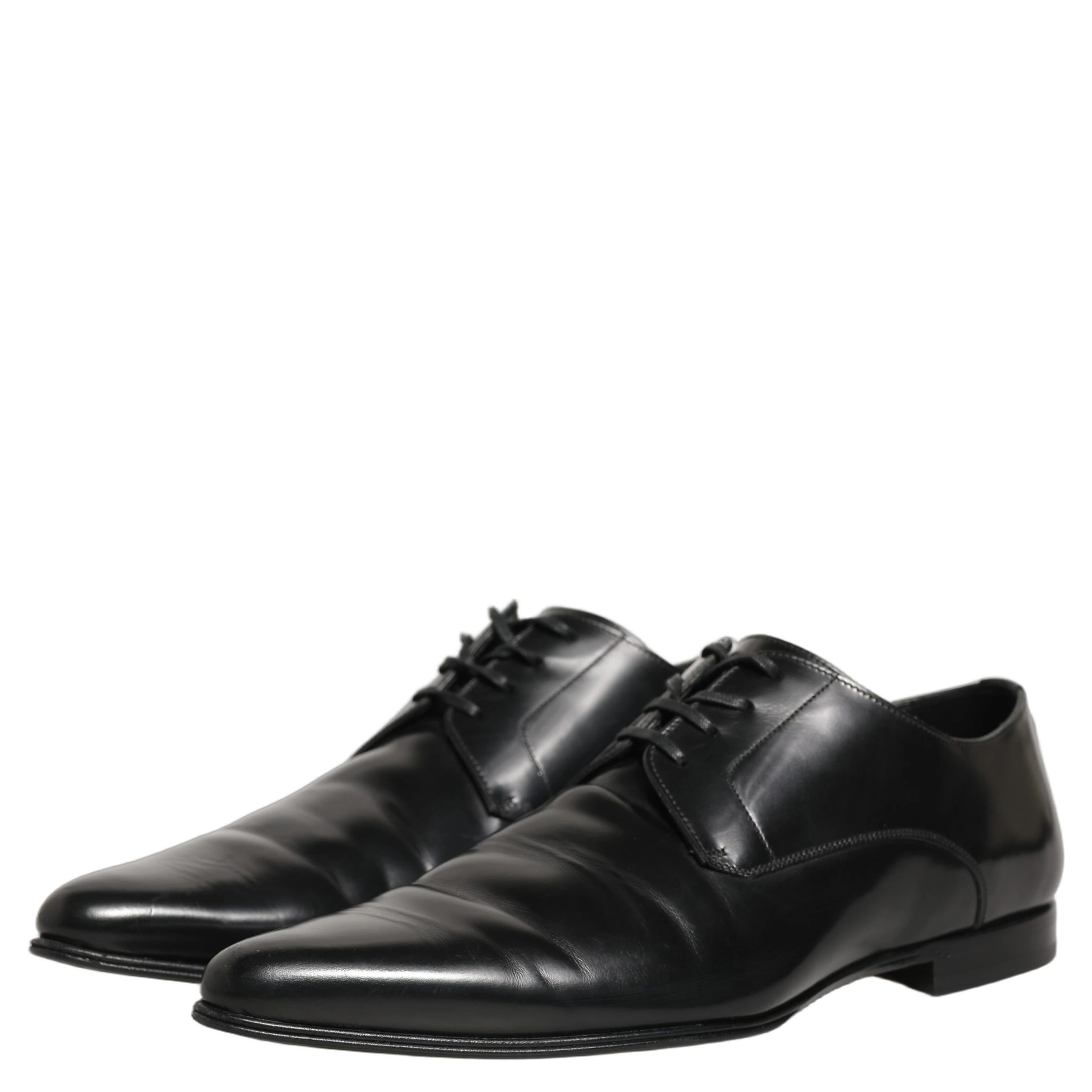 Black Leather Derby Dress Men Formal Shoes