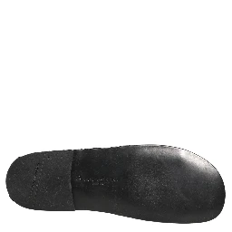 Black Fabric Woven Slides Sandals Flats Shoes