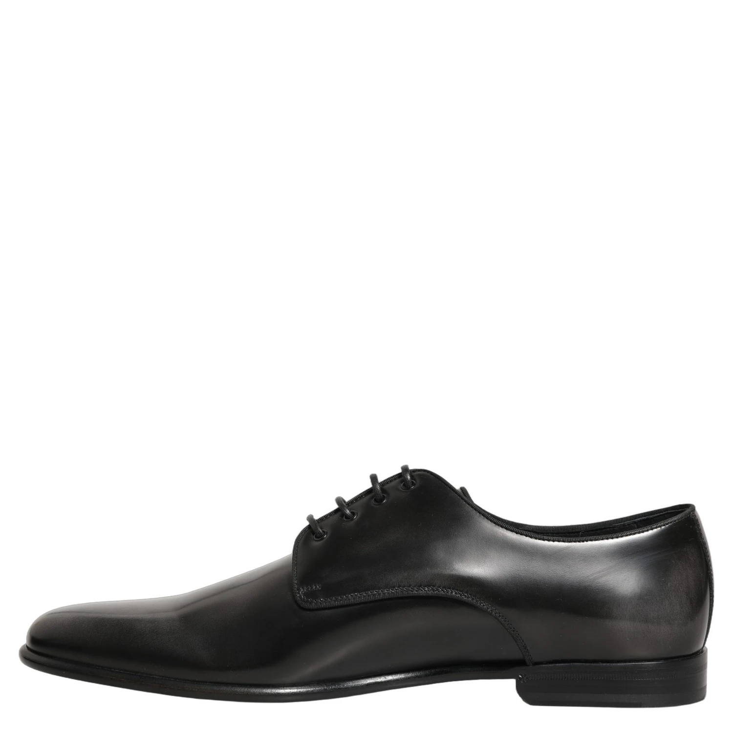 Black Leather Men Derby Dress Formal Shoes