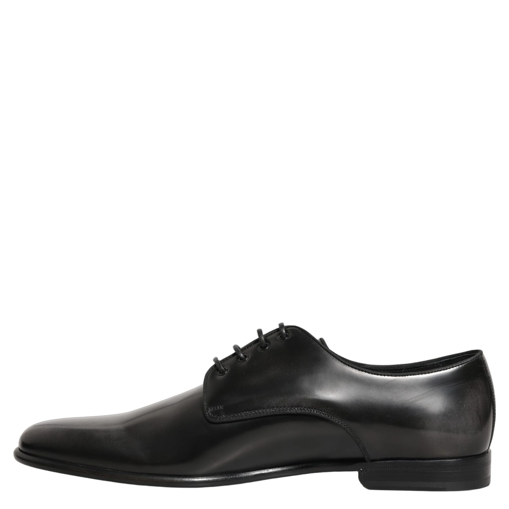 Black Leather Men Derby Dress Formal Shoes