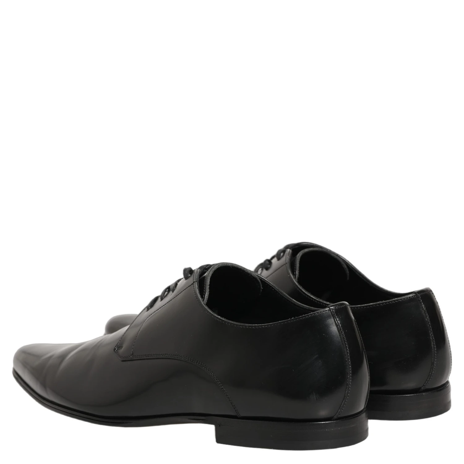 Black Leather Derby Dress Men Formal Shoes
