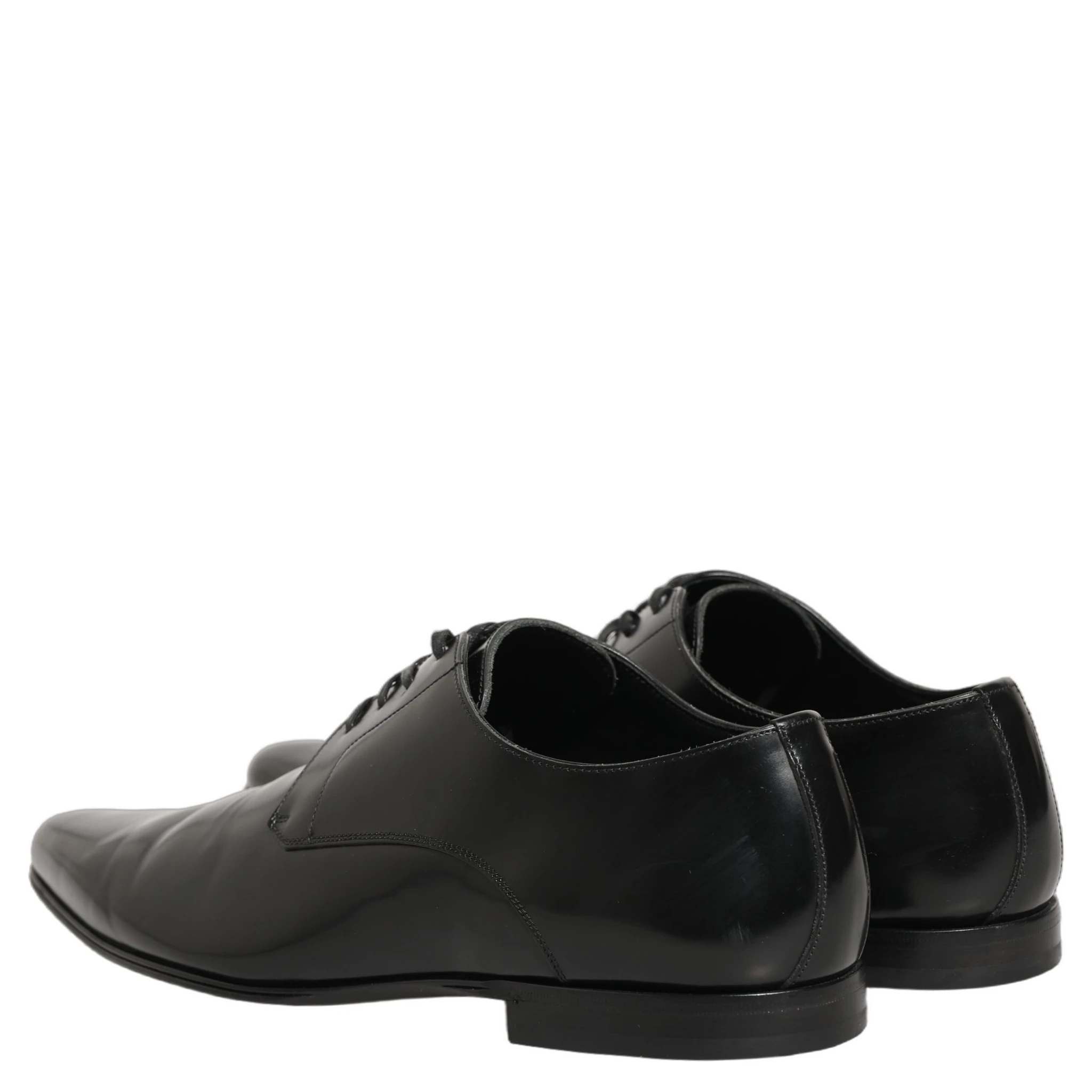 Black Leather Derby Dress Men Formal Shoes