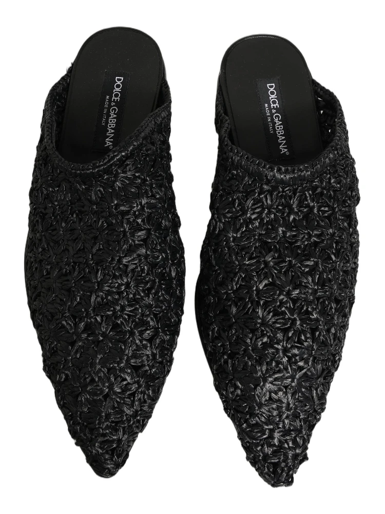 Black Mules Slides Slippers Men Flats Shoes