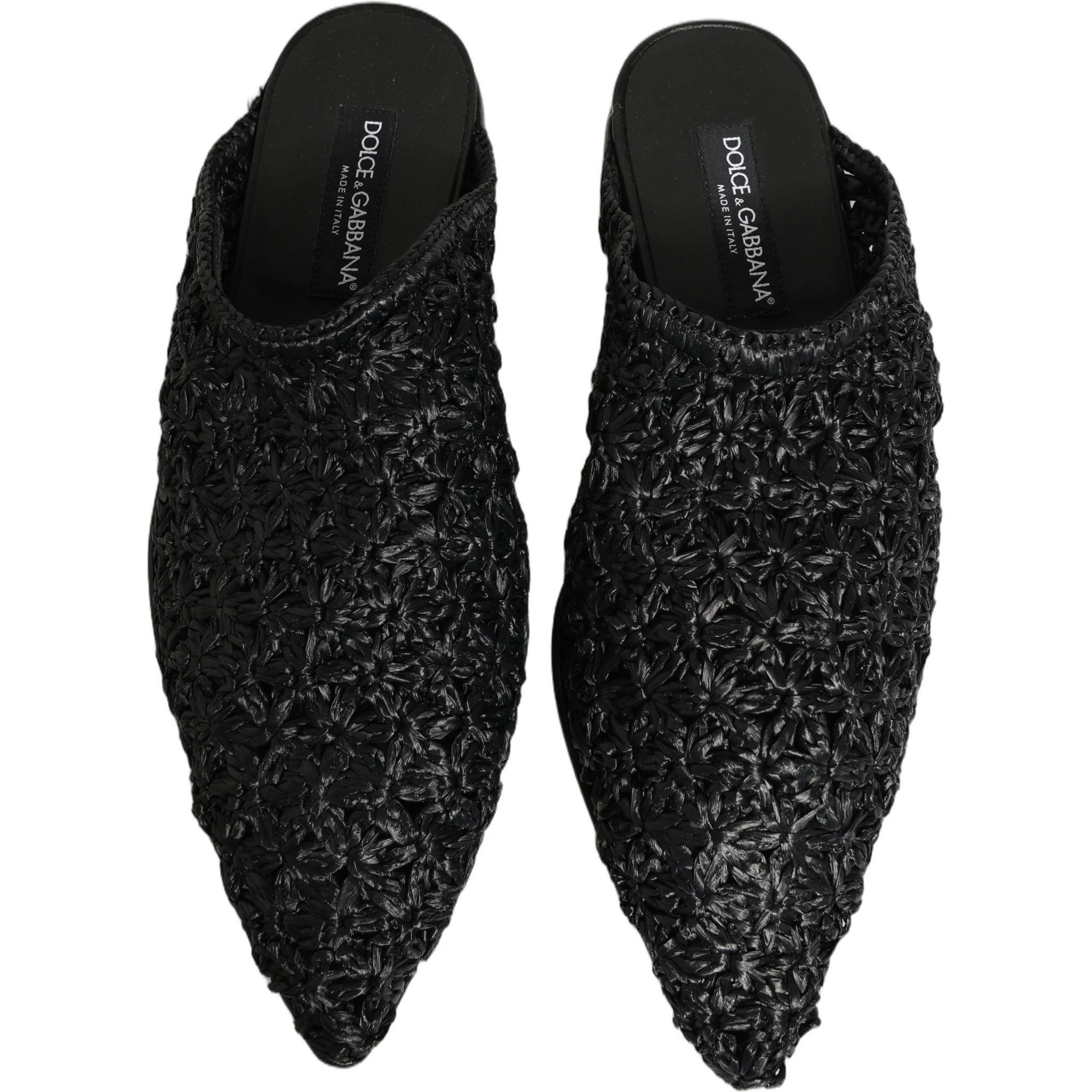 Black Mules Slides Slippers Men Flats Shoes