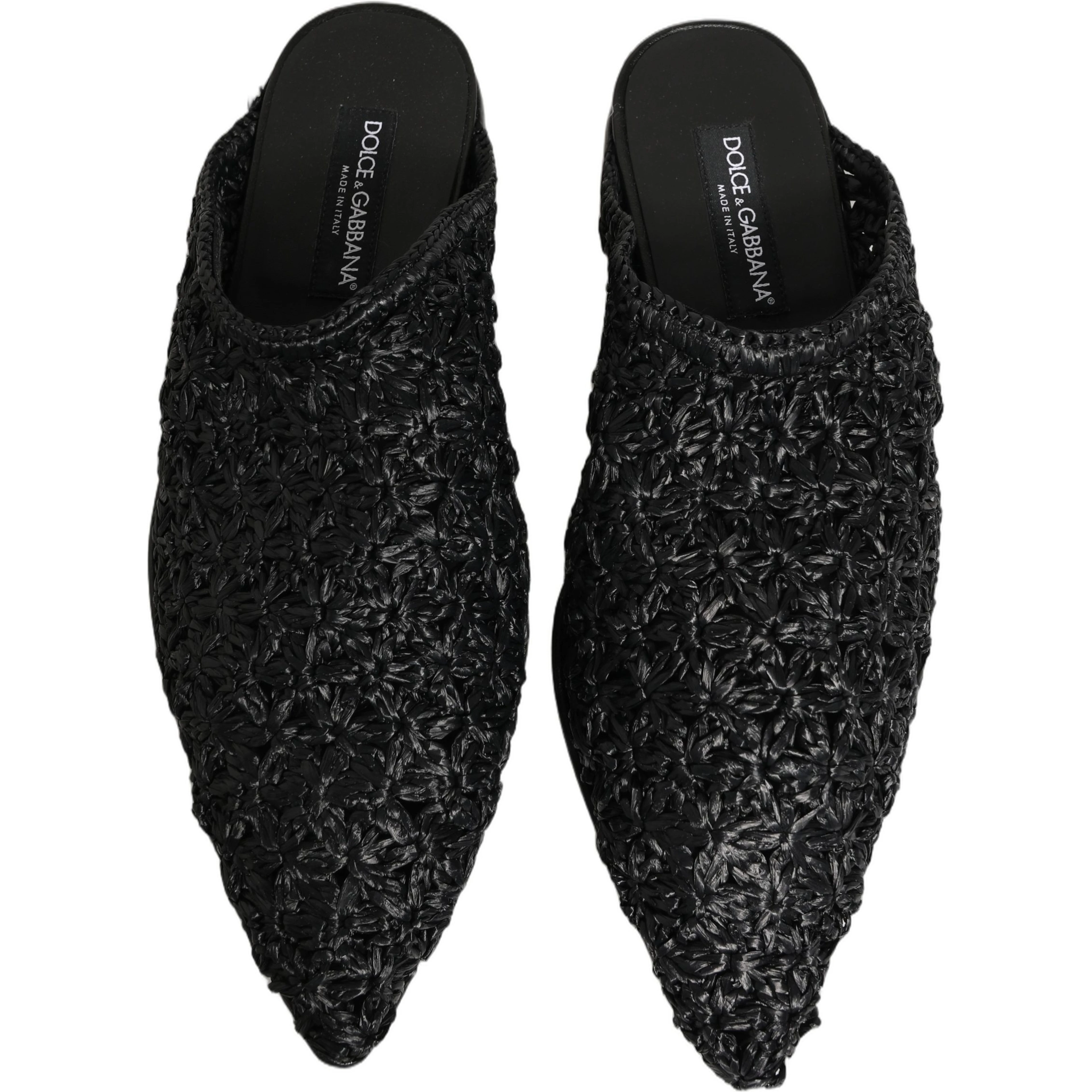 Black Mules Slides Slippers Men Flats Shoes