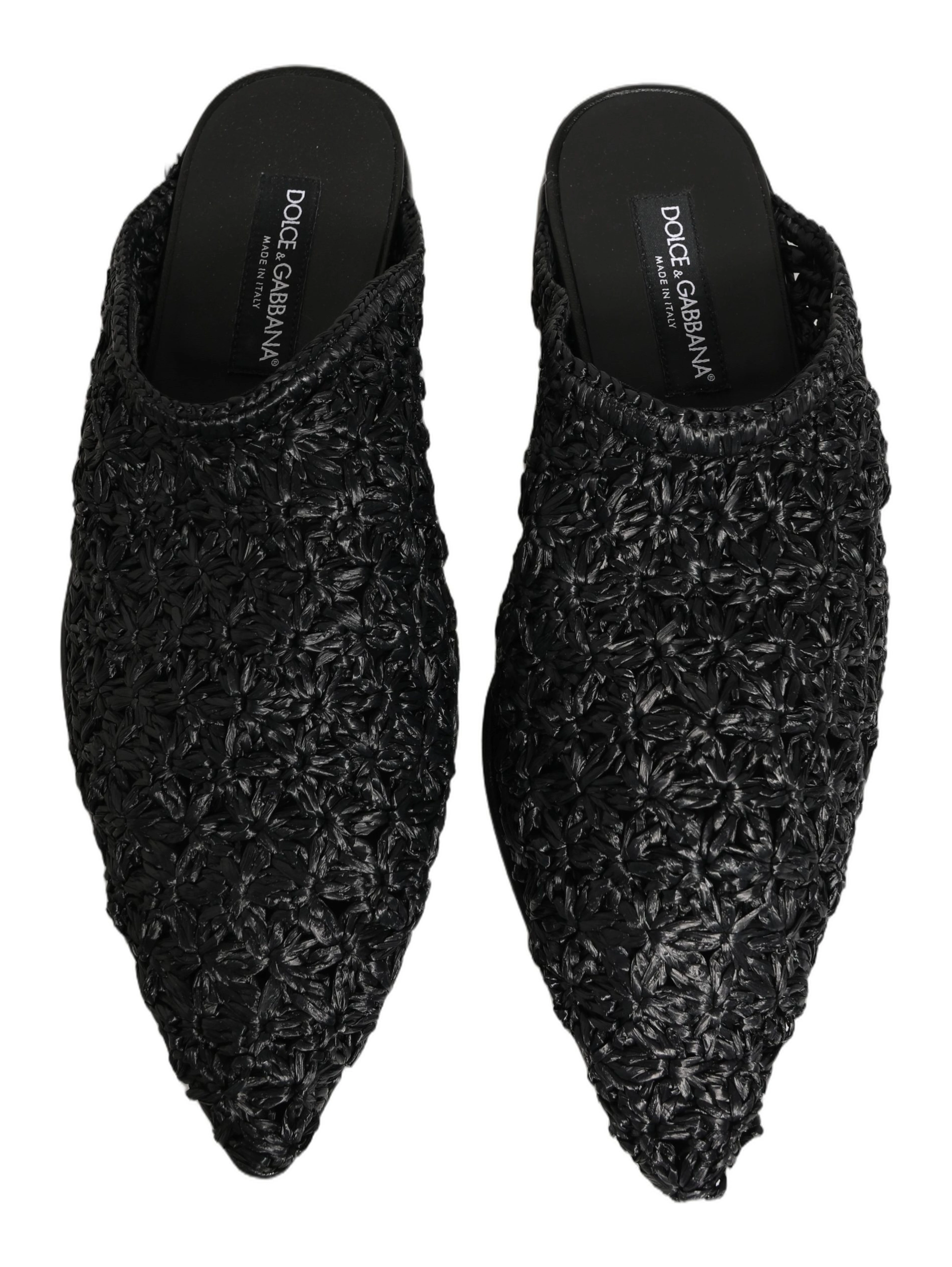 Black Mules Slides Slippers Men Flats Shoes
