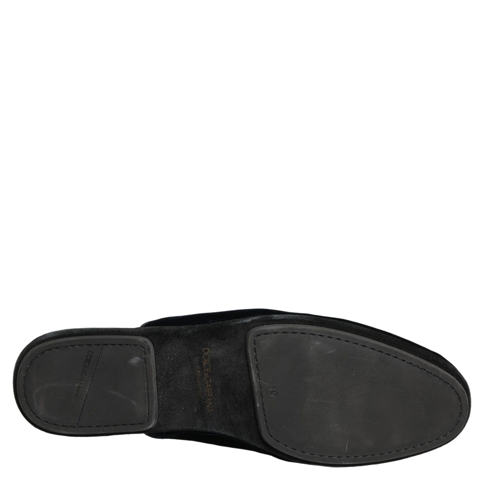 Dark Blue Suede Slides Flat Slipper Men Shoes