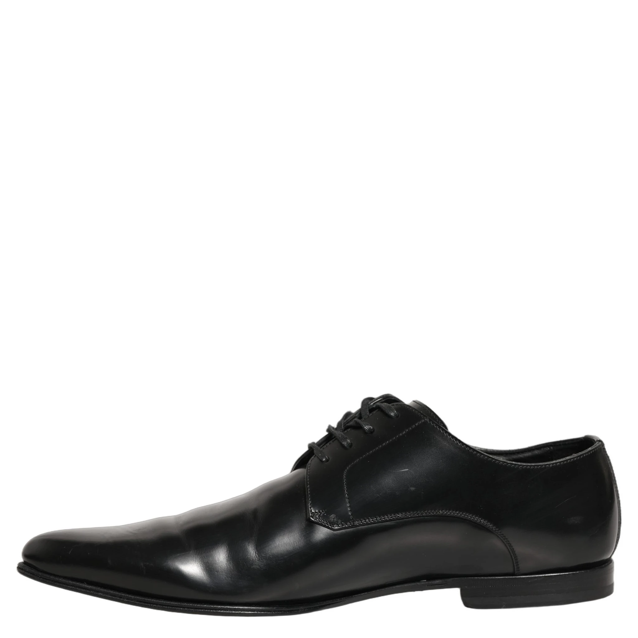 Black Leather Derby Dress Men Formal Shoes