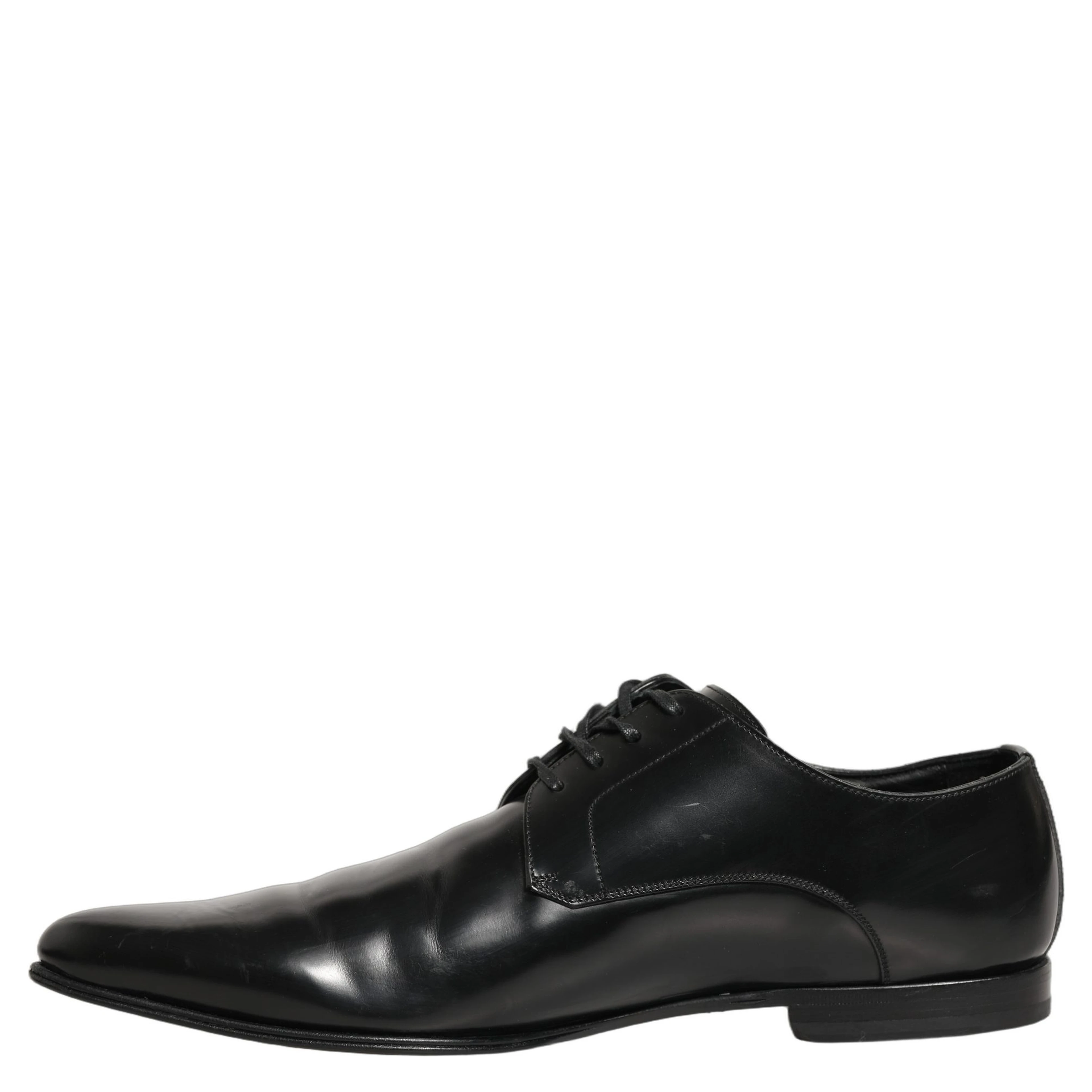 Black Leather Derby Dress Men Formal Shoes