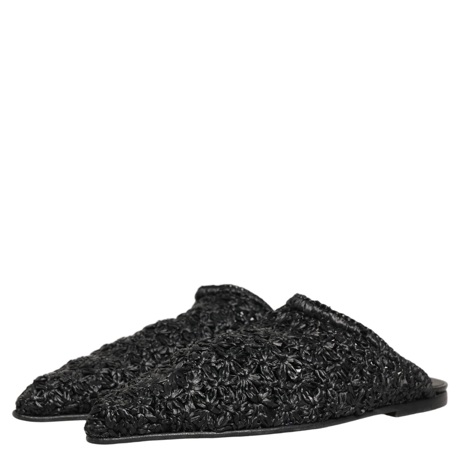 Black Mules Slides Slippers Men Flats Shoes