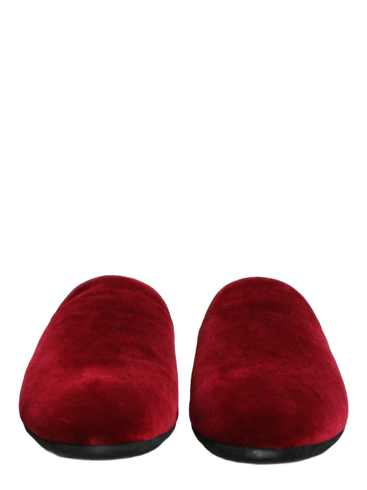 Red Suede Slides Flat Slipper Men Shoes alternative