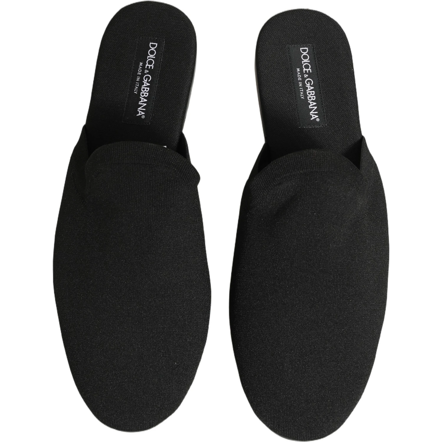 Black Suede Slides Flat Slipper Men Shoes