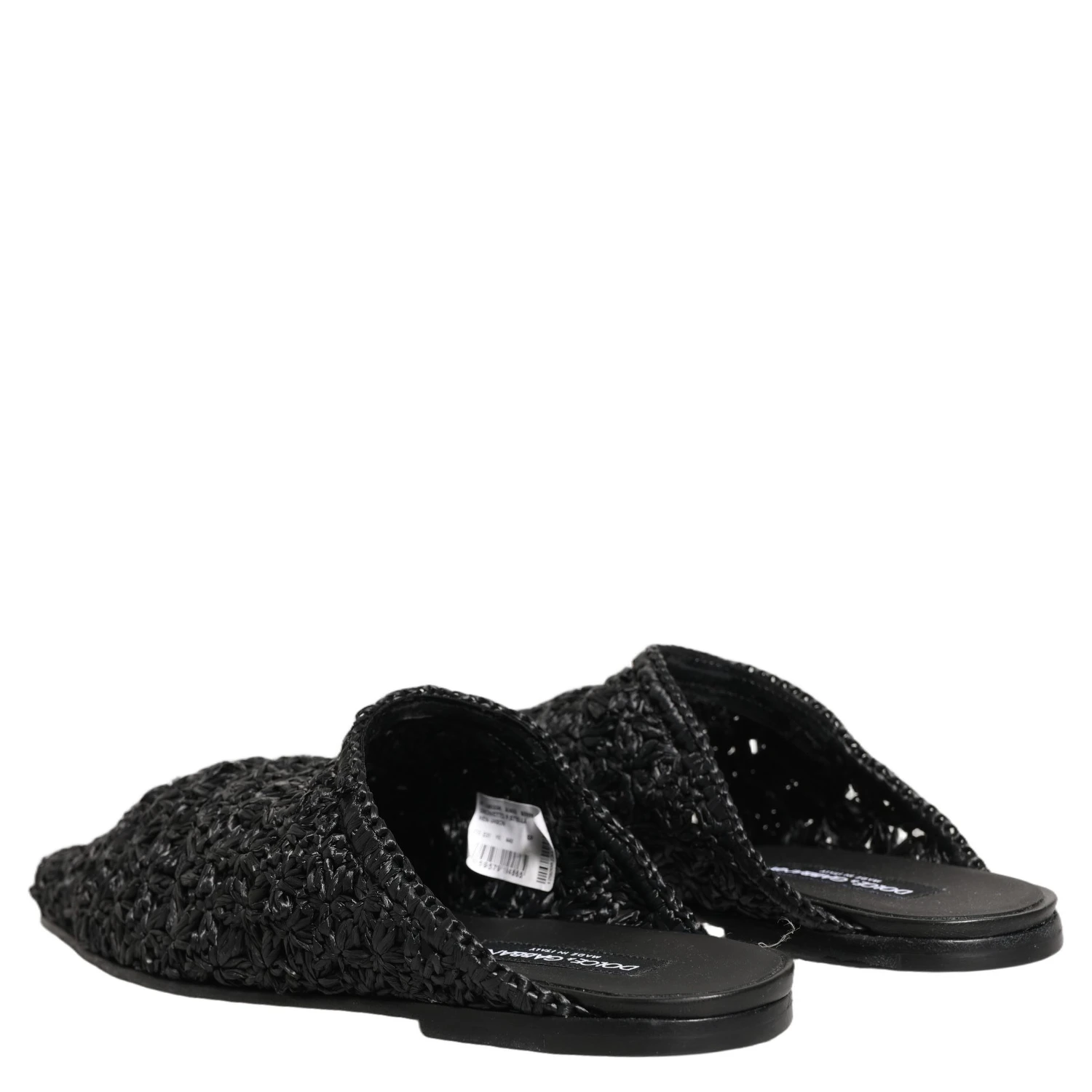 Black Mules Slides Slippers Men Flats Shoes