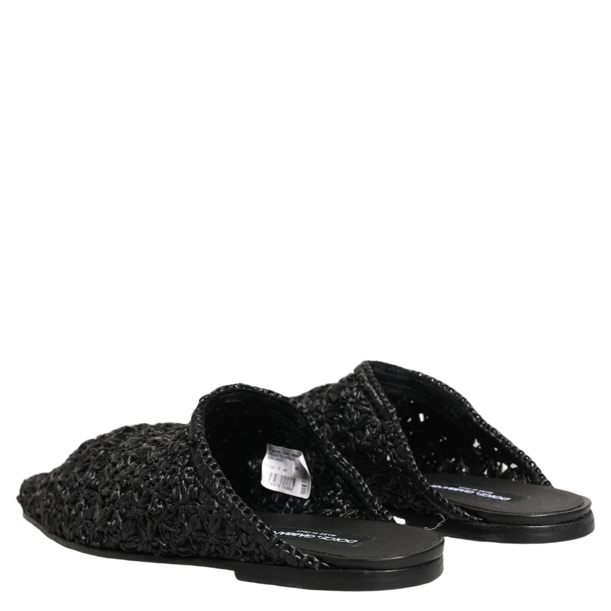 Black Mules Slides Slippers Men Flats Shoes