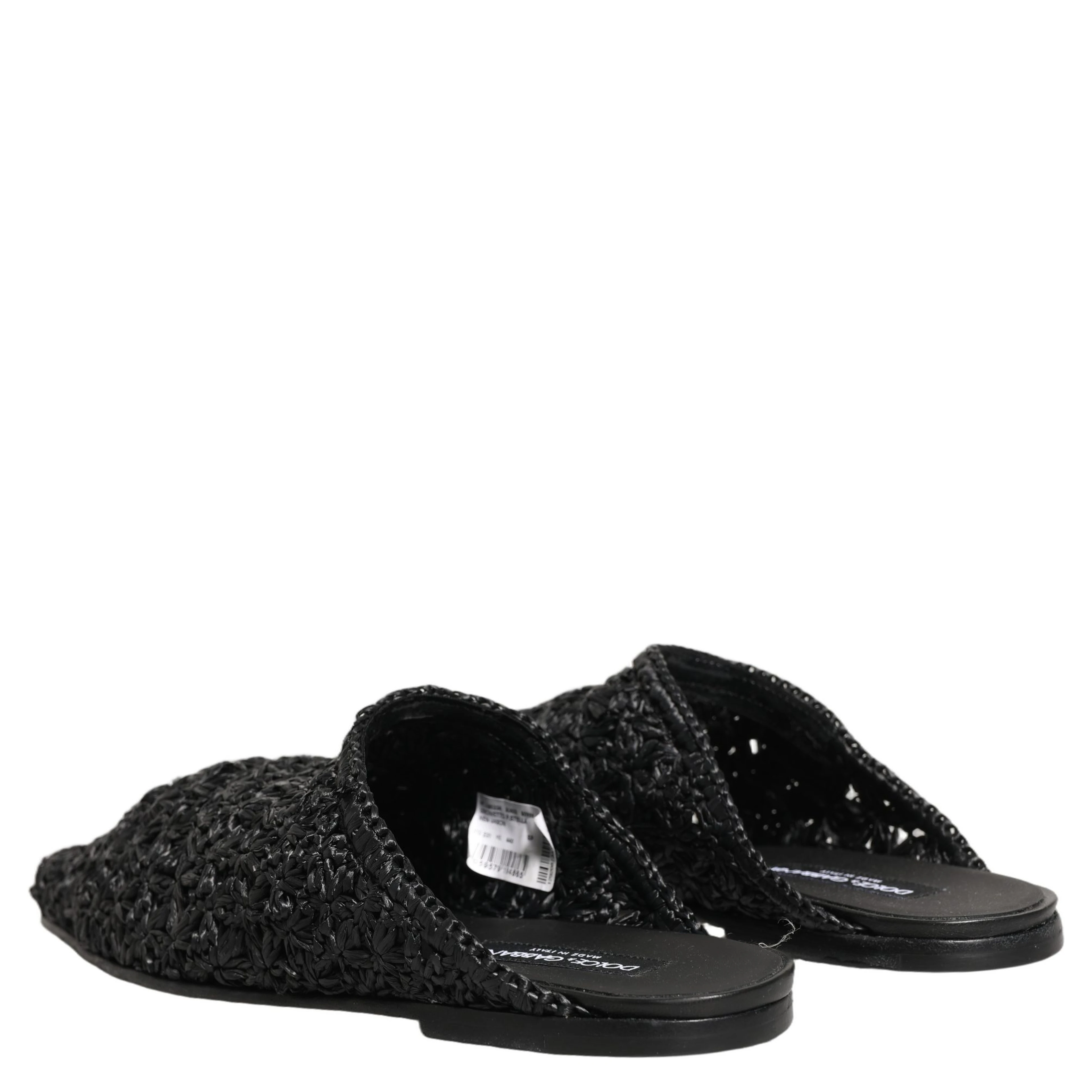 Black Mules Slides Slippers Men Flats Shoes