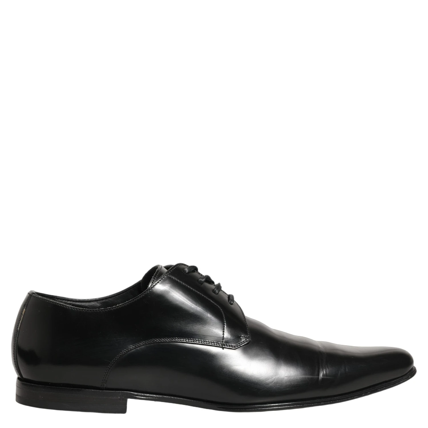 Black Leather Derby Dress Men Formal Shoes