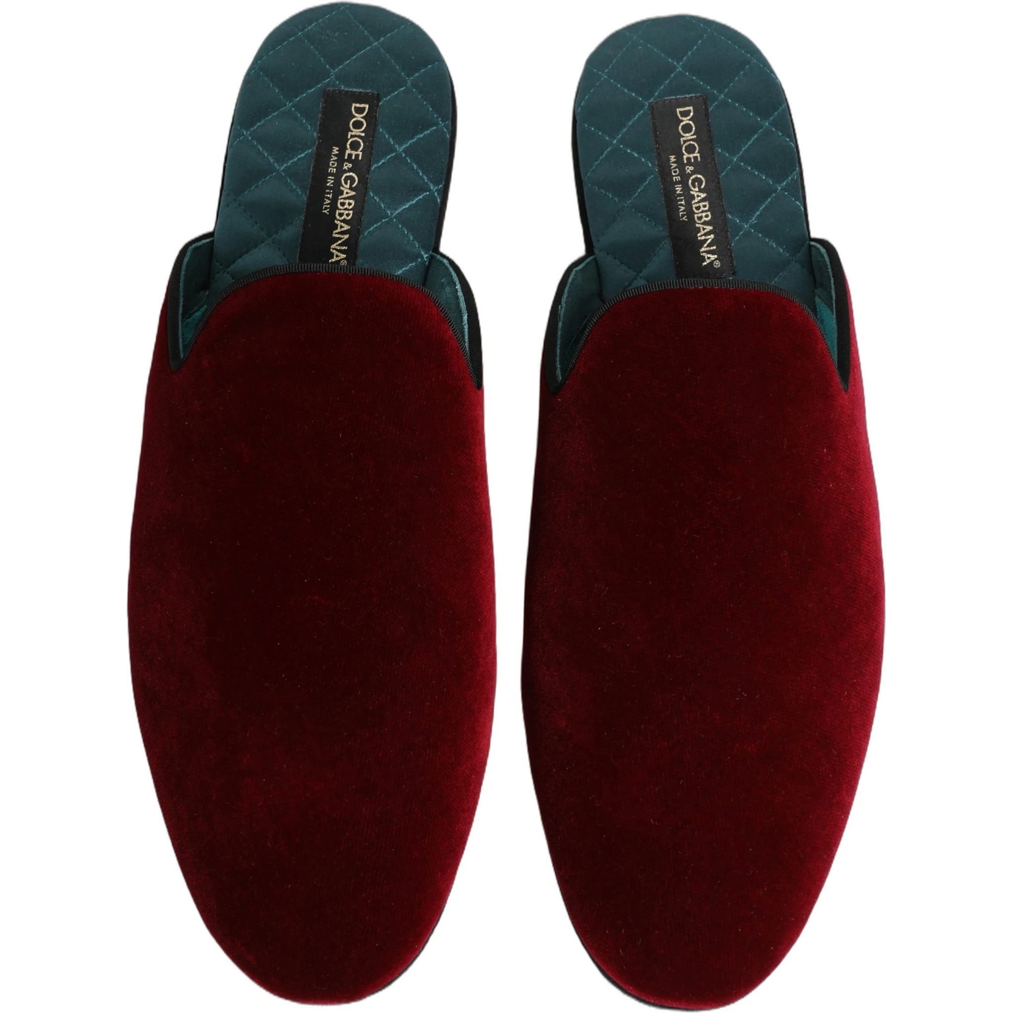 Red Suede Slides Flat Slipper Men Shoes