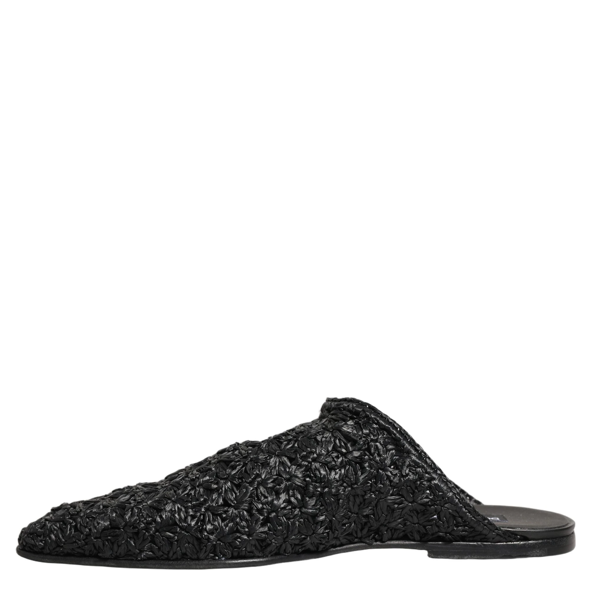 Black Mules Slides Slippers Men Flats Shoes