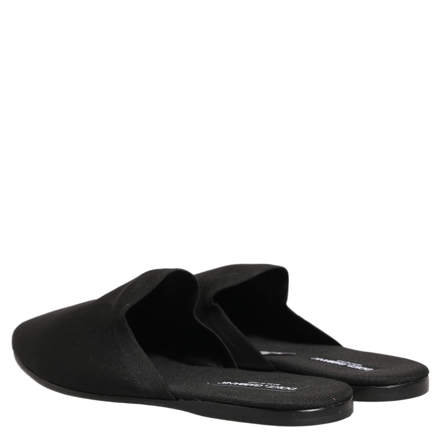 Black Suede Slides Flat Slipper Men Shoes