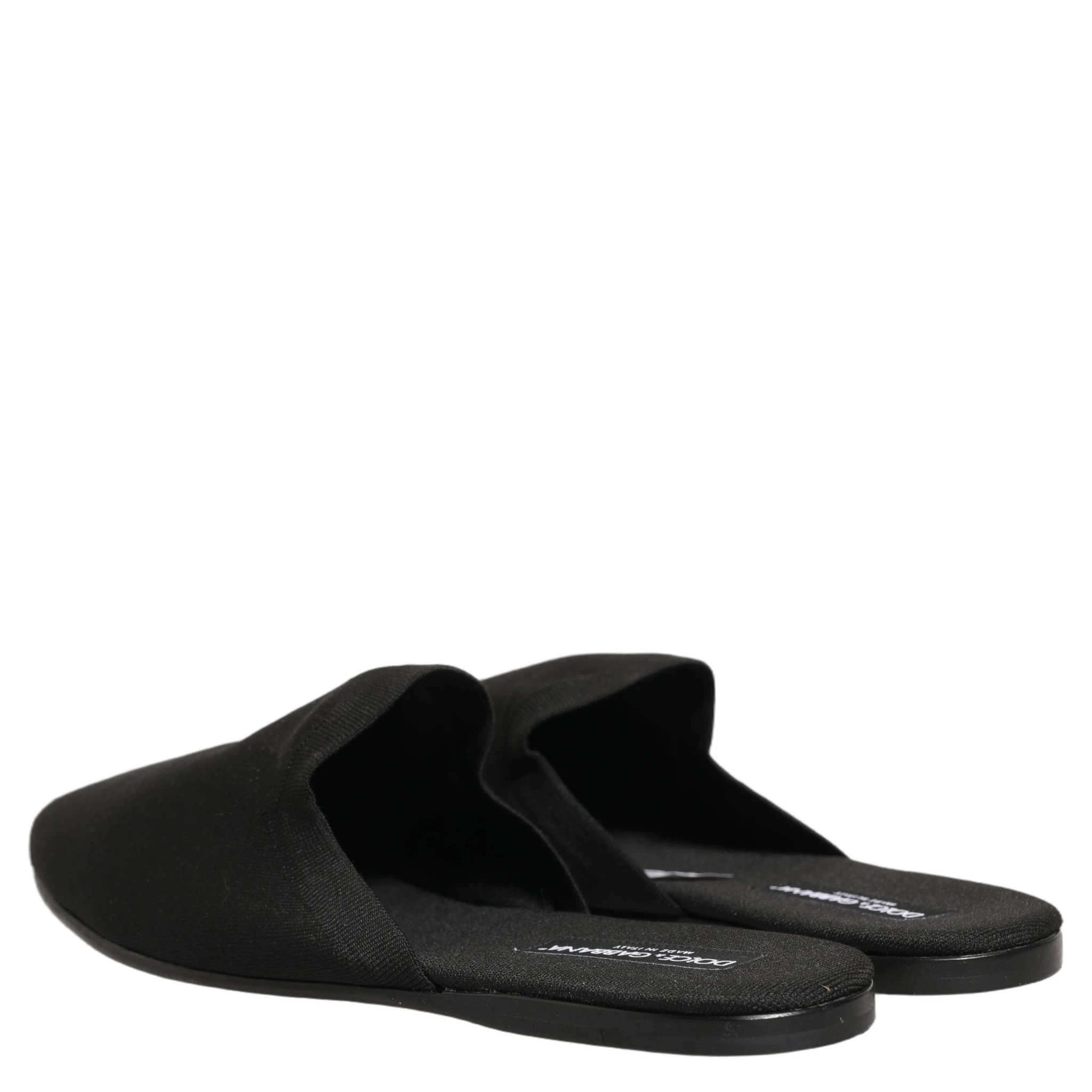 Black Suede Slides Flat Slipper Men Shoes