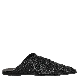 Black Mules Slides Slippers Men Flats Shoes