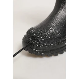 Black PVC Pull On Rain Boots Men Shoes