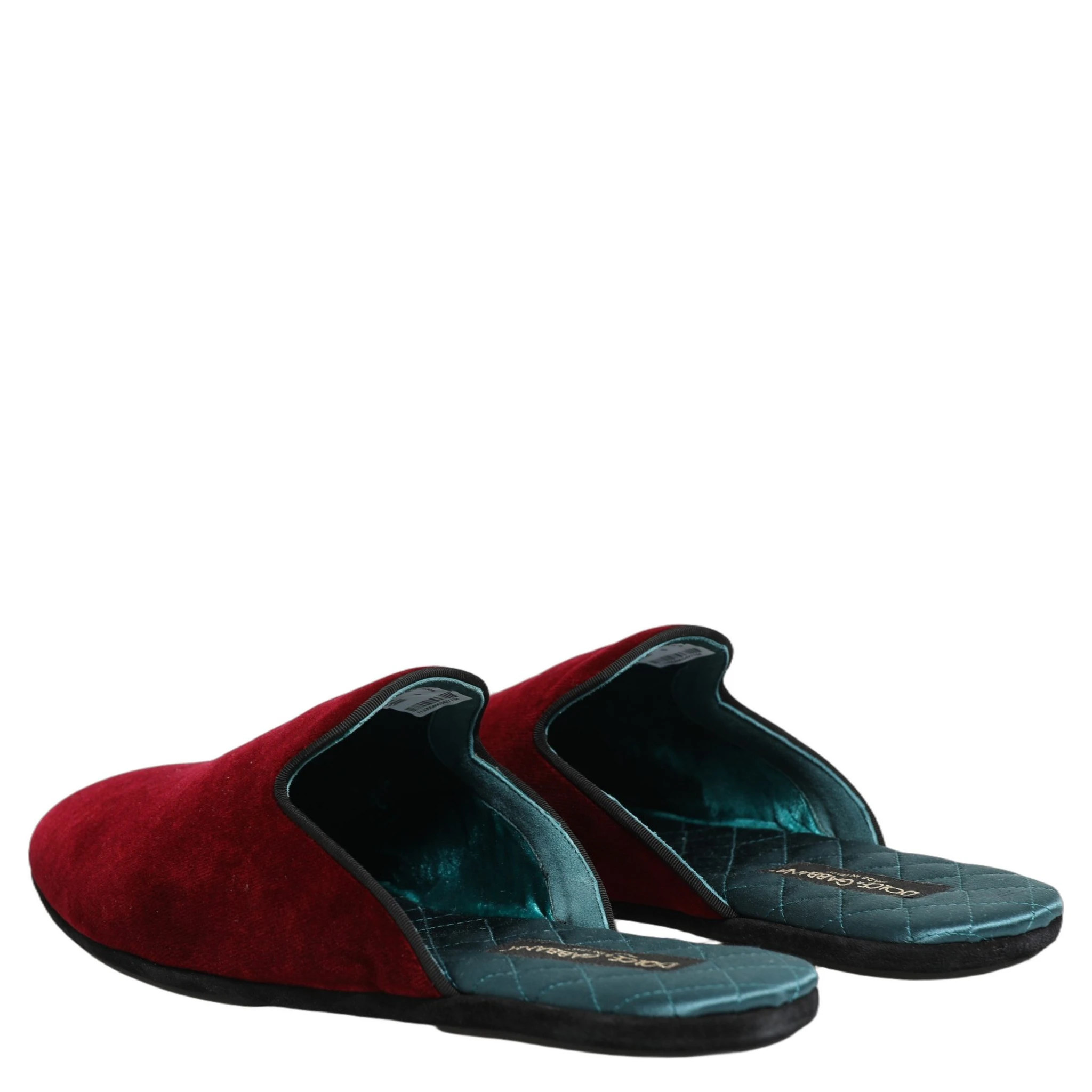 Red Suede Slides Flat Slipper Men Shoes