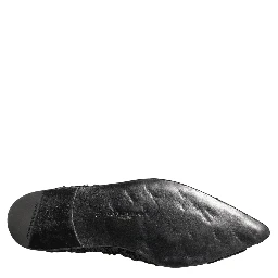 Black Mules Slides Slippers Men Flats Shoes