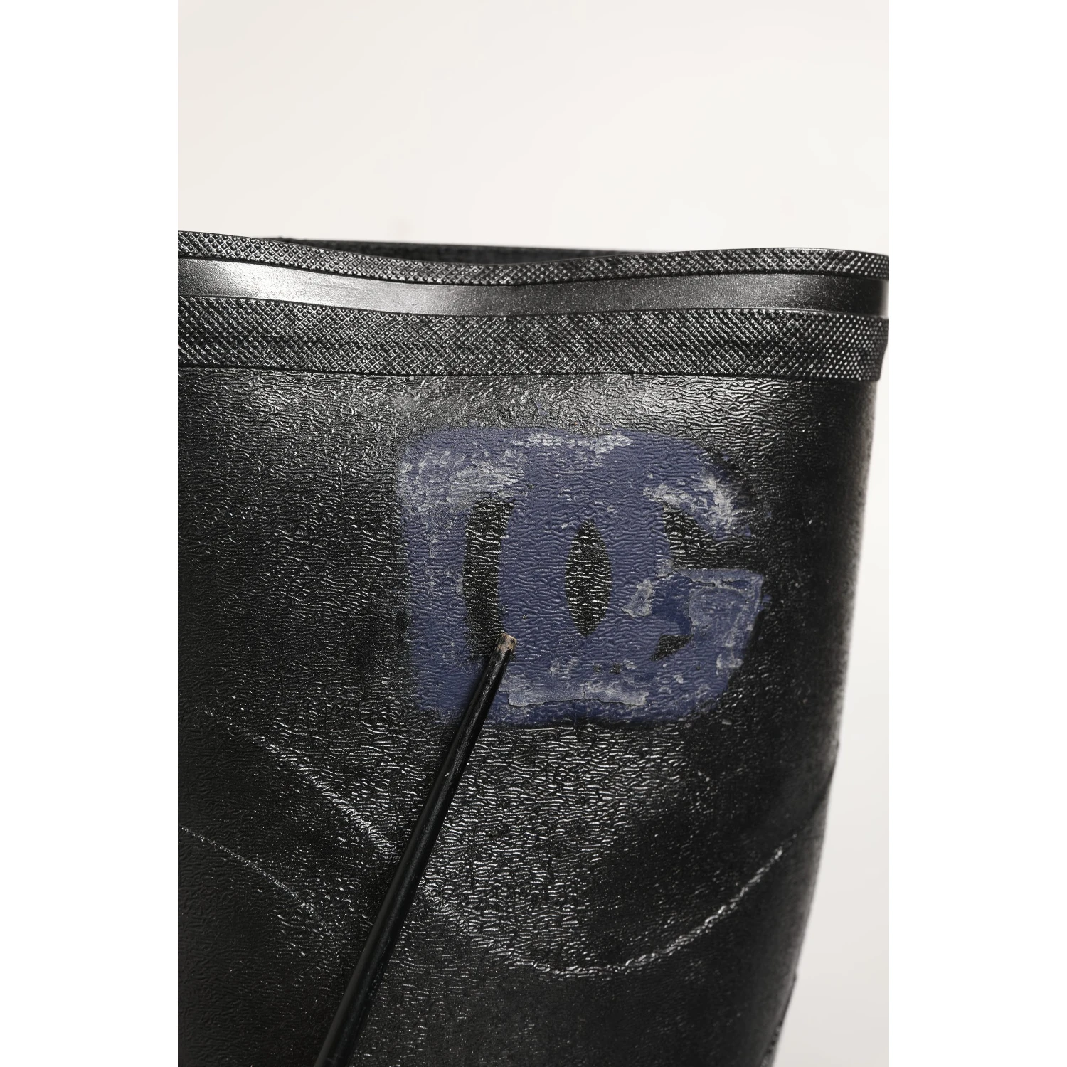 Black PVC Pull On Rain Boots Men Shoes
