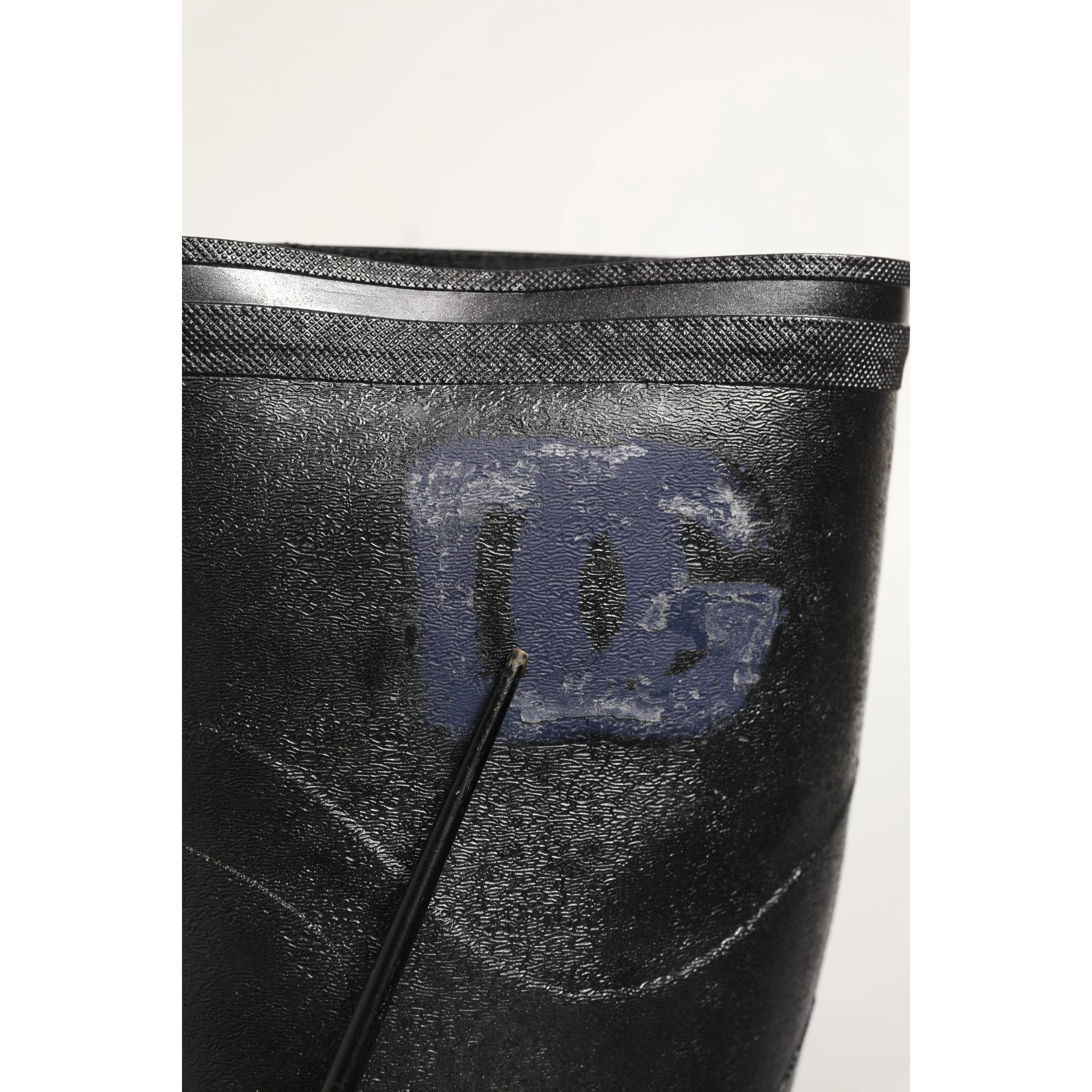 Black PVC Pull On Rain Boots Men Shoes