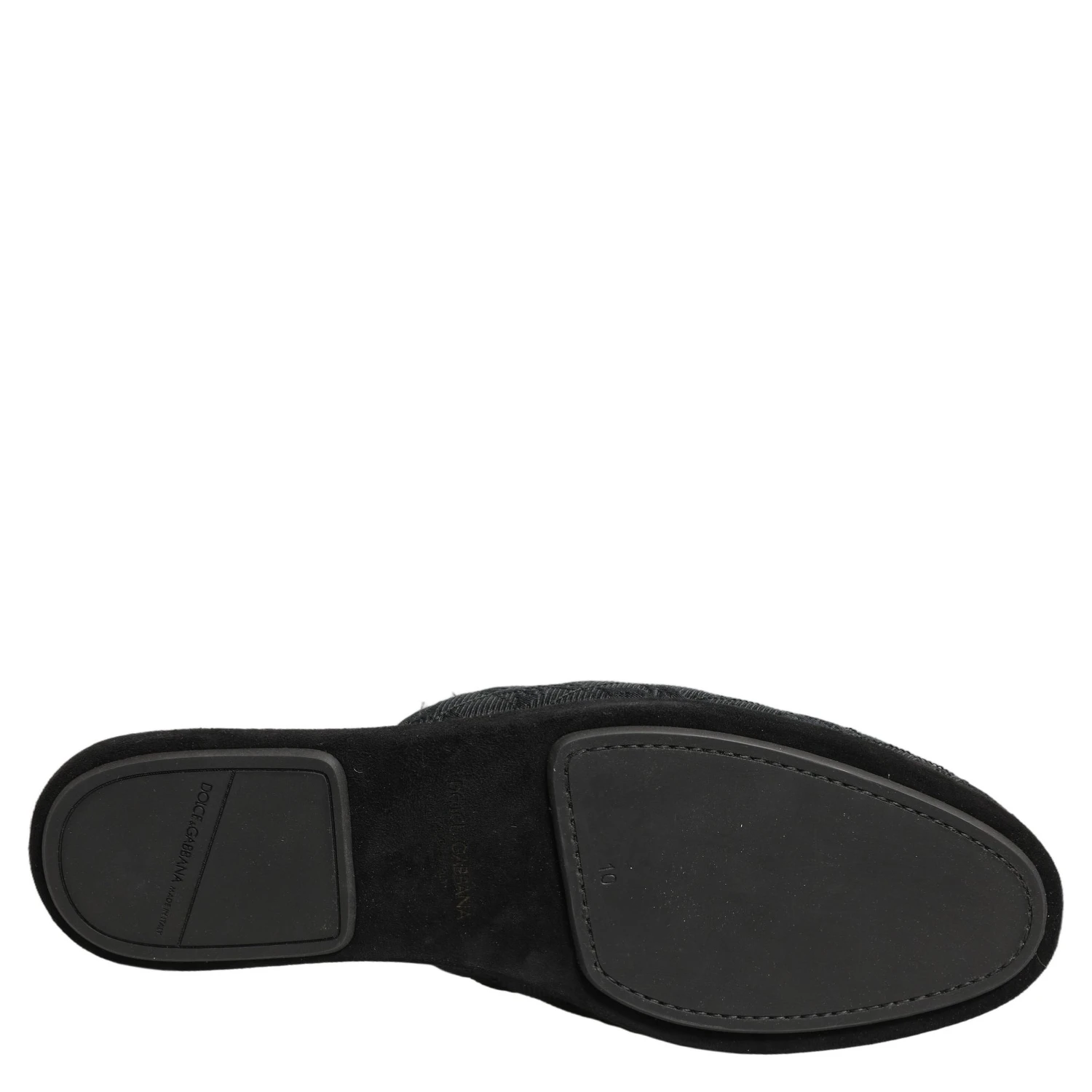 Black Floral Brocade Slides Slippers Shoes