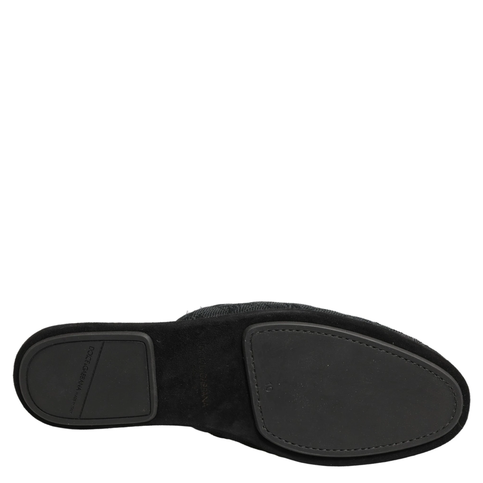 Black Floral Brocade Slides Slippers Shoes