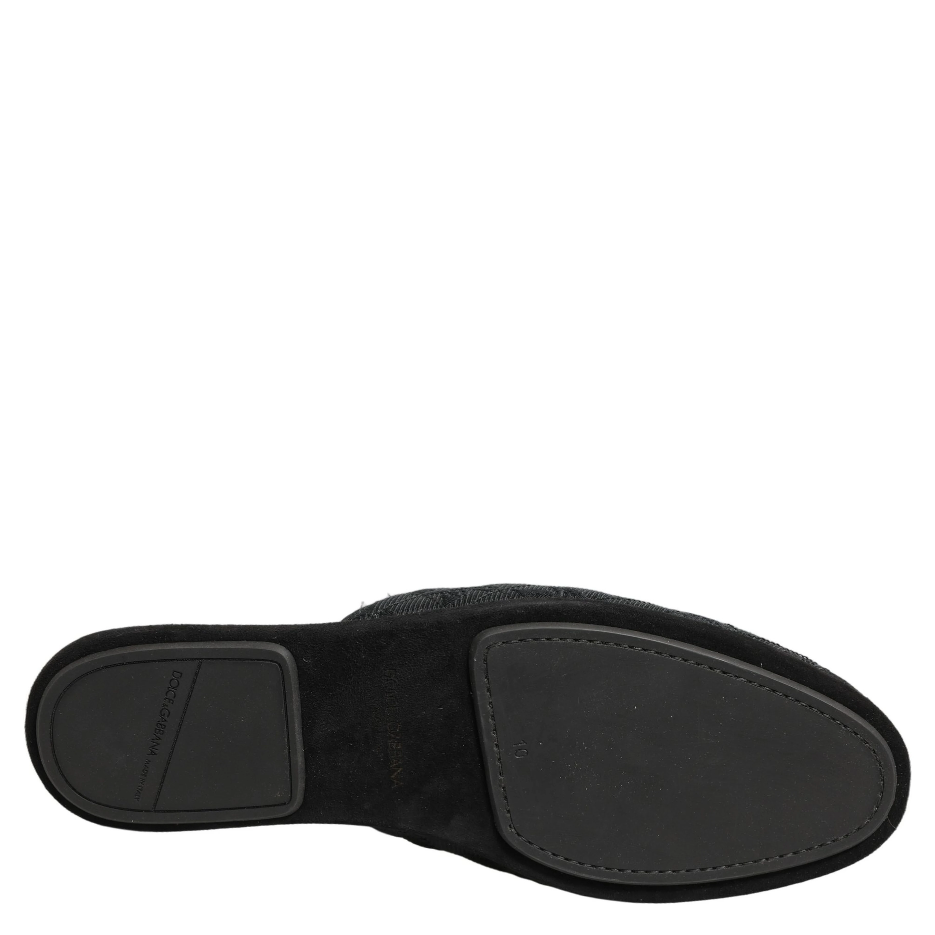 Black Floral Brocade Slides Slippers Shoes