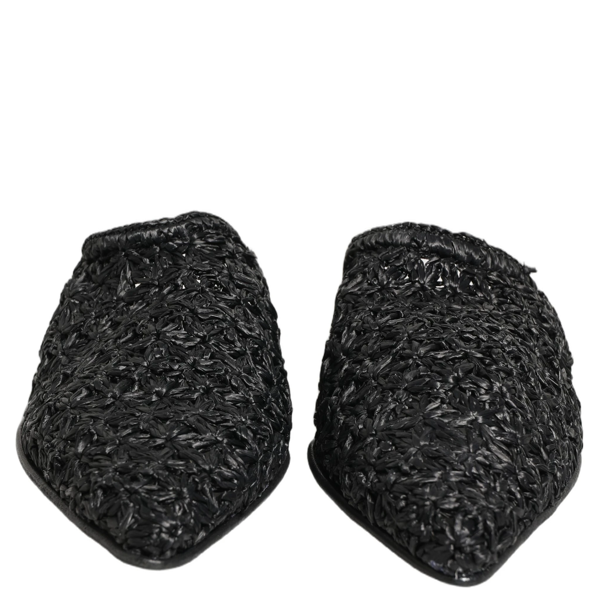 Black Mules Slides Slippers Men Flats Shoes