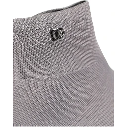 Gray Stretch Mesh Men Ankle Boots Shoes