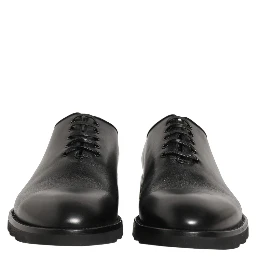 Black Leather Men Oxford Dress Formal Shoes